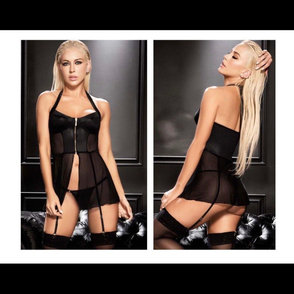 MAPALE 7369 BABYDOLL COLOR BLACK SIZE M/L